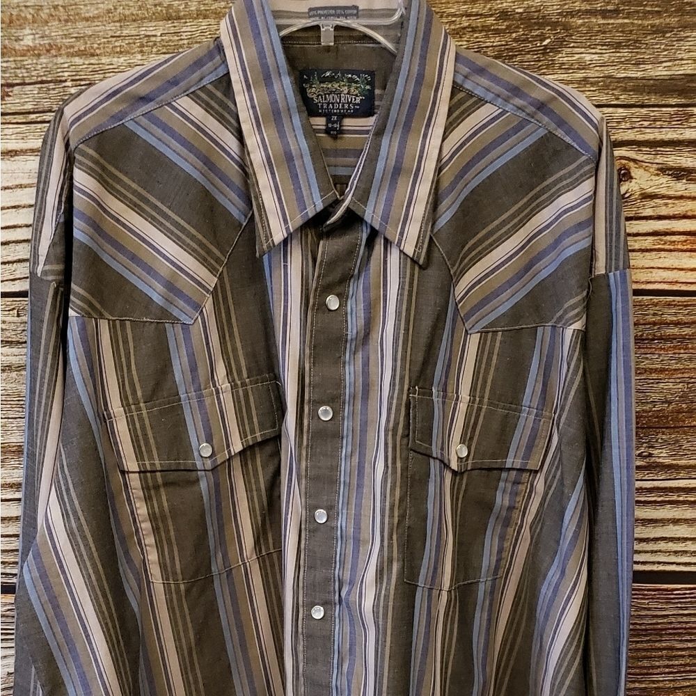 Salmon River Traders long sleeve shirt size 2X